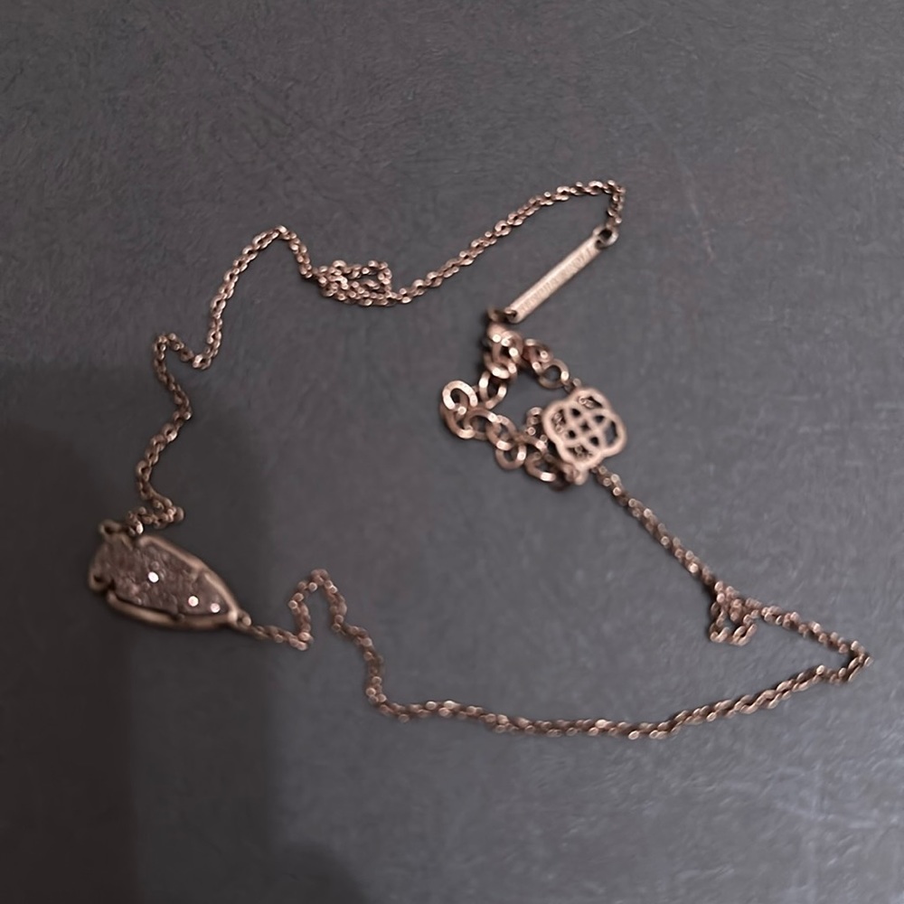 Brown Drusy Kendra Scott Necklace